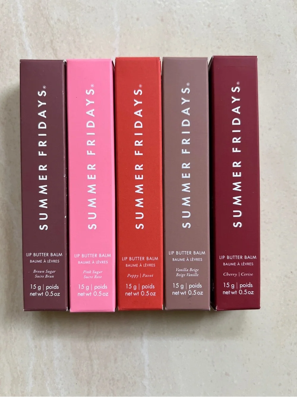 Bundle of 5 Summer Fridays Lip Balm